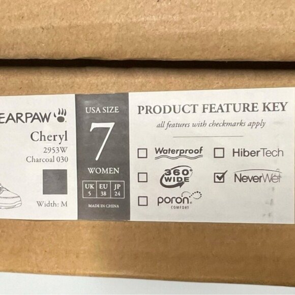 🌻NEW w/Box Bearpaw Cheryl Women’s Black/Gray Suede Mid-Calf Winter Boots Size 7 - Picture 11 of 11